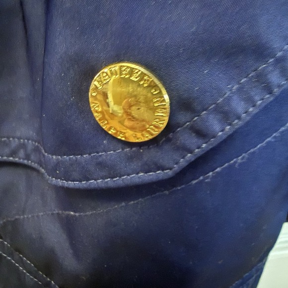 Lauren Ralph Lauren Reversible Vest Navy Blue /Green Womens M? Cinch 40" Chest - Picture 7 of 14